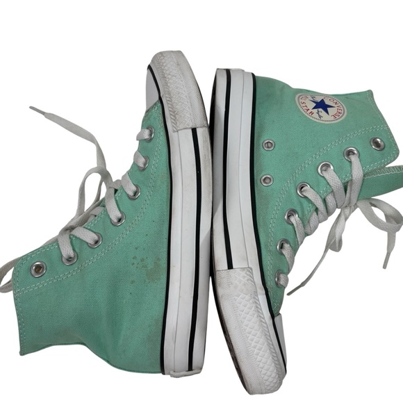 Converse All Star Chuck Taylor High Top Lace Up Teal Sneakers Shoes Womens 5 - Picture 9 of 9